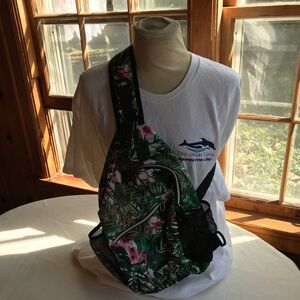 Tropical Floral Sling Bag